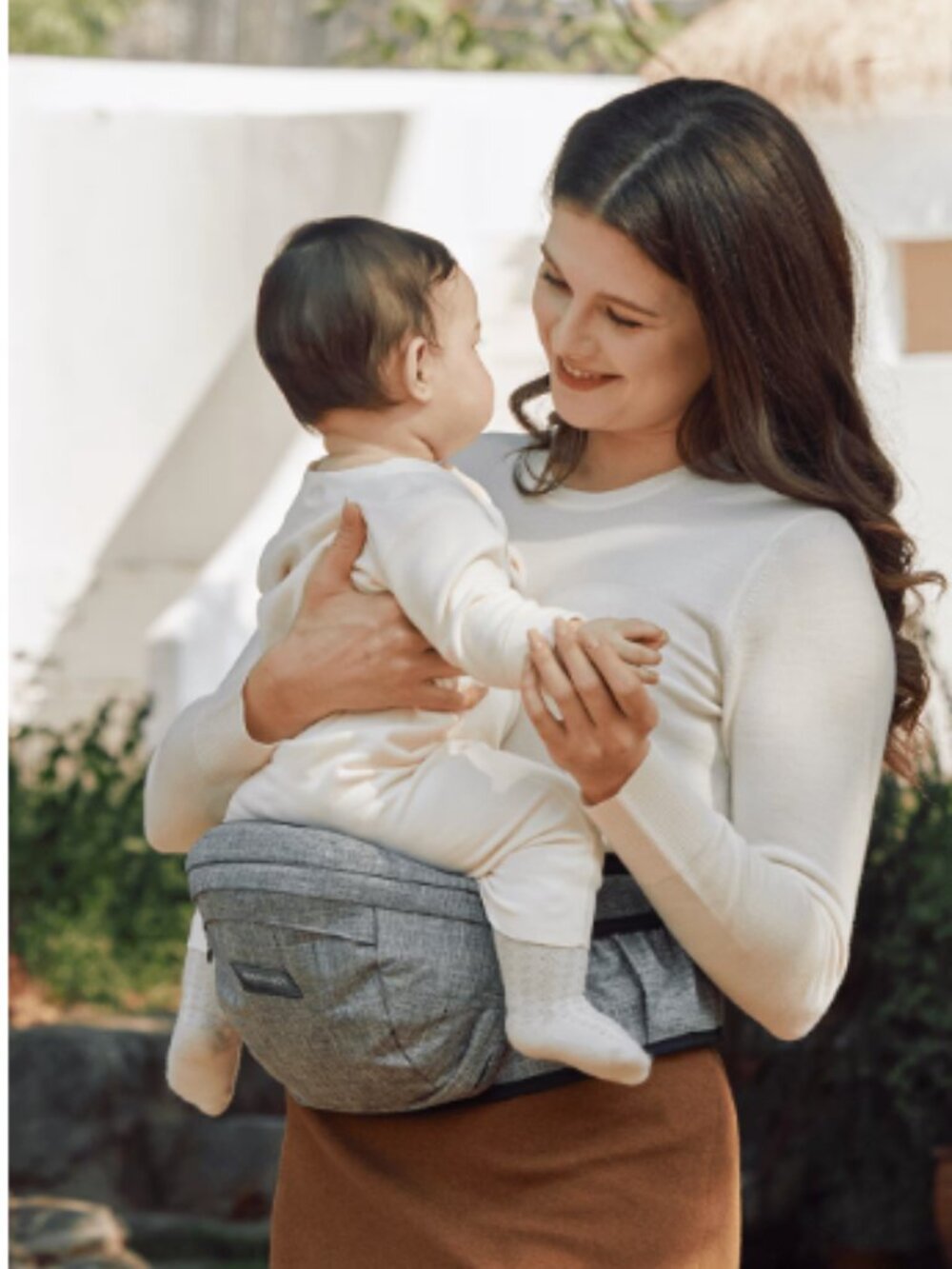 Momcozy Baby Hip Seat Carrier (Heather Gray)